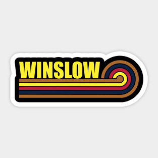 Winslow Arizona horizontal sunset 2 Sticker